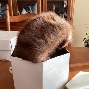 Vintage 1970s Fur Hat.